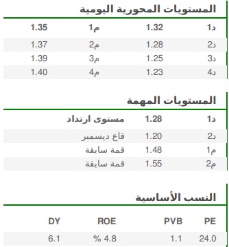 المستويات المحورية اليومية