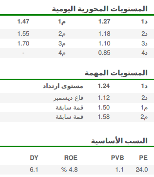 مستويات محورية لسهم سوق دبي المالي