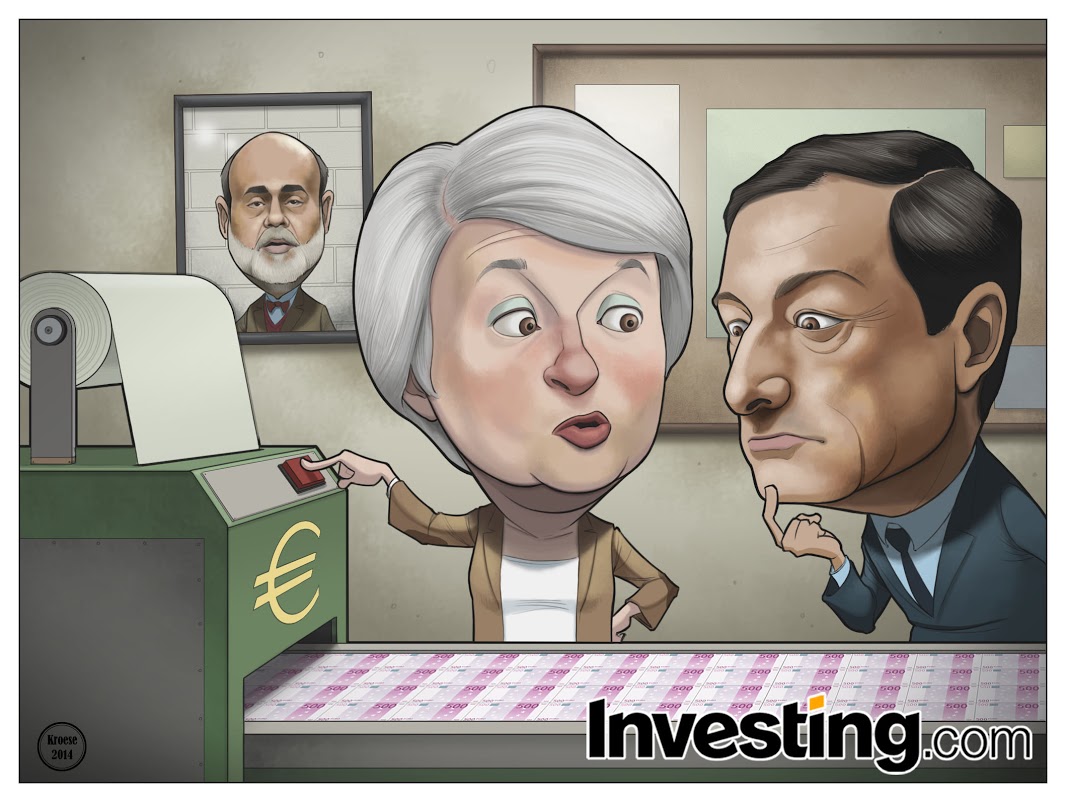 البنك المركزي الاوروبي يأخذ بعين الاعتبار برنامج التيسير الكمي