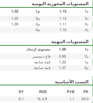 المستويات المحورية اليومية