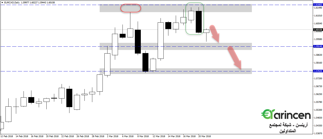 Eurcad  daily