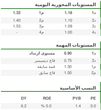 المستويات المحورية اليومية